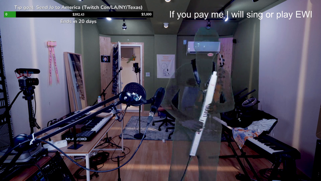 Invisible man plays EWI