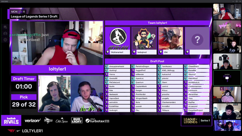 Tyler loses his first pick of TwitchRivals because they find out Adrian is a challenger level player as the draft is ALMOST done