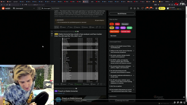 xQc imitates Asmon streams