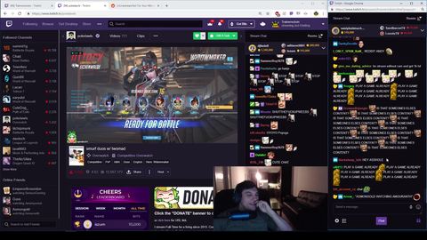 Asmongold watching Amouranth