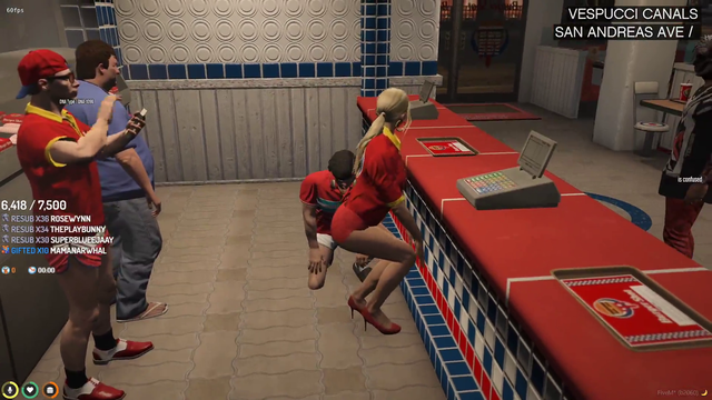 Burger Shot's Night Shift Crew just doing their job