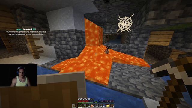 Tyler1 showing off his Minecraft skills