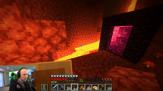 quin gets jumped through nether portal