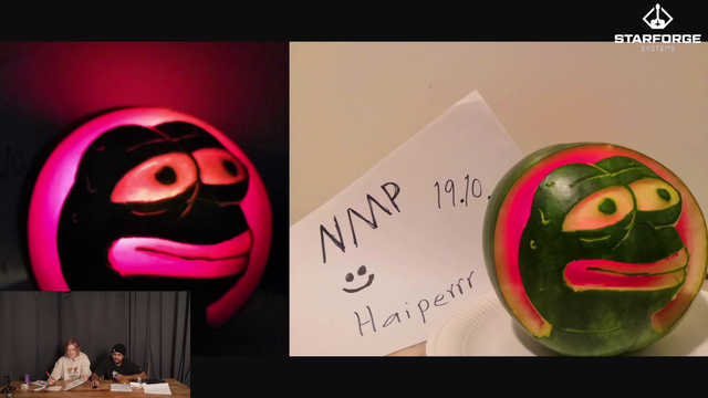Nick and Malena get a problematic submission in their pumpkin carving competition.