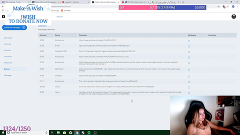 Maya receives a heartfelt donation