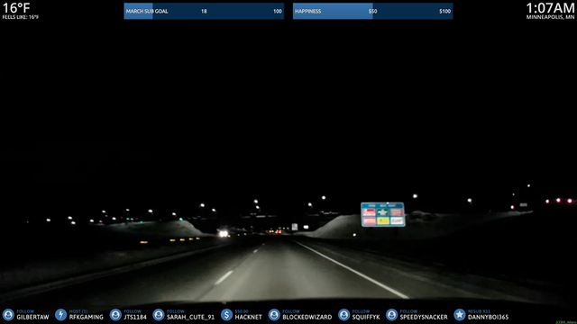 drunk driver wipes out in front of streamer