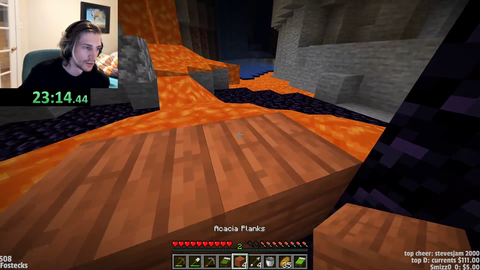 xqc playing minecraft
