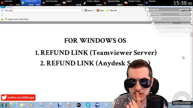 Someone got to the scammer before Kitboga