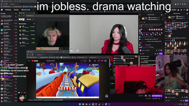 Fran and xQc hints at a court case that Fran is worried about going public
