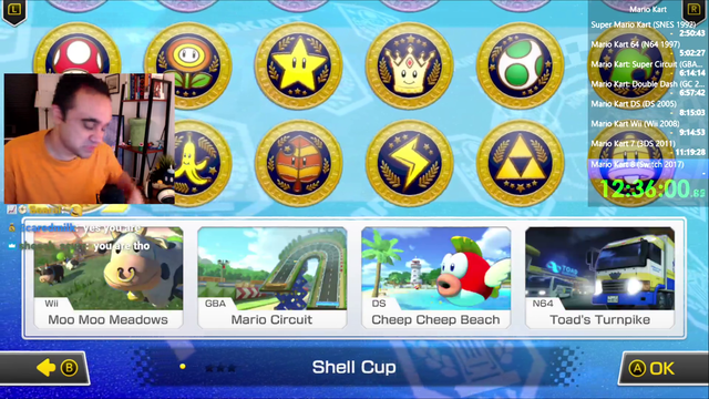 Squeex after 12.5 hours of Mario Kart