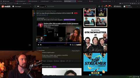 Asmongold on his $30k bounty