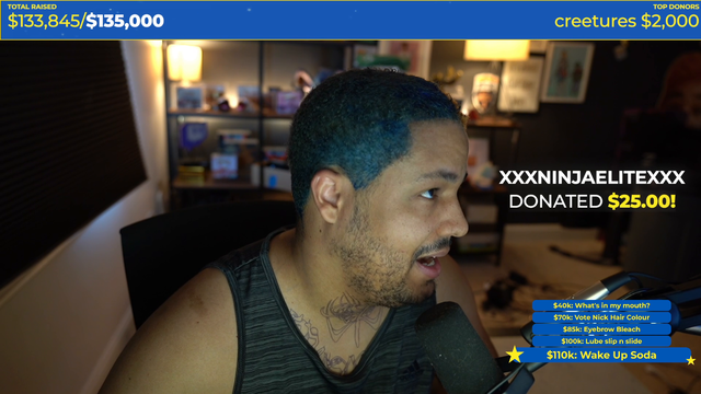 Nick ends stream with $133k raised for Ukraine
