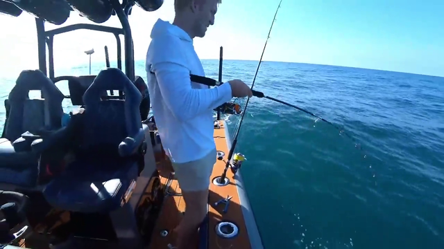 tfue catches a baby shark and it breaks his fishing rod