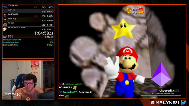Simply losing it to dono