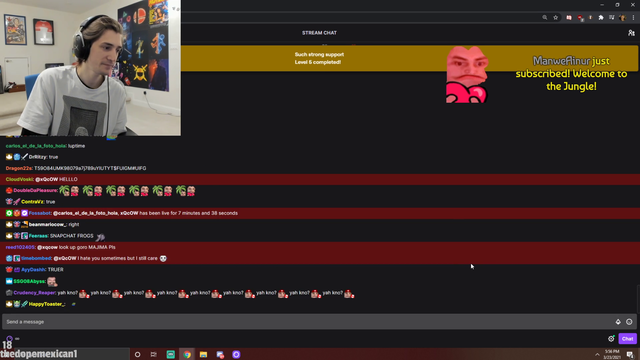 xQc on chat hoppers
