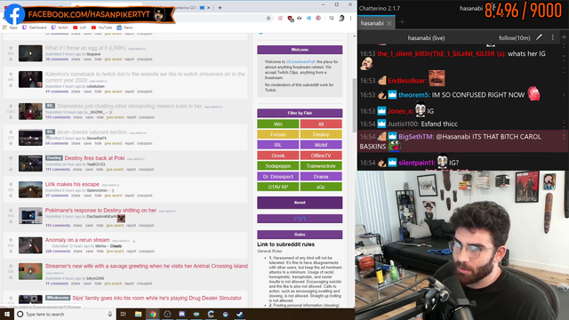 Hasan’s thoughts on the Destiny / Pokimane drama