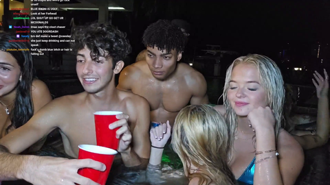 Girl throws up in pool at a pool party and doesnt tell anyone