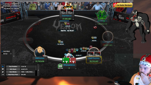 Poker Streamer gets knocked out in the most brutal fashion in a $1 million for first tournament