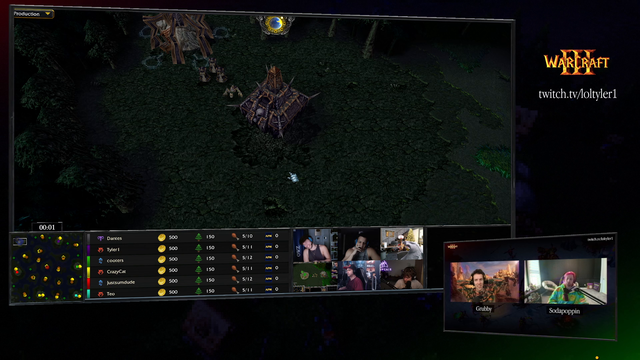 Peak performance at the start of Tyler's Warcraft 3 tournament