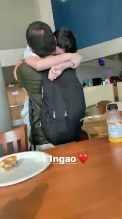 13 year old kid  and his dad after he came 5th winning $900,000