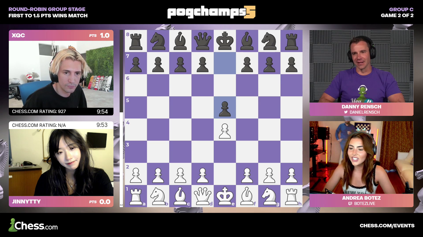 Chess - Daniel Rensch roasts xQc for being kicked out of the house