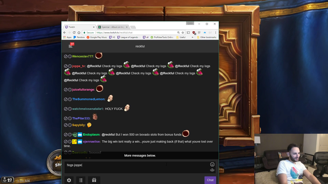 Just wanted to share this funny moment I saved of Reckful reading my message. It always put a smile on my face.