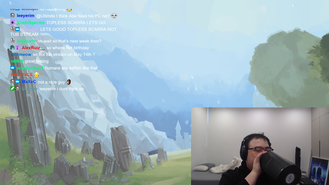 Scarra's water is ice cold