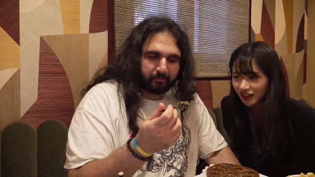 Esfand eats a snail