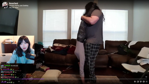 Asian woman witnesses boa constrictor in the wild