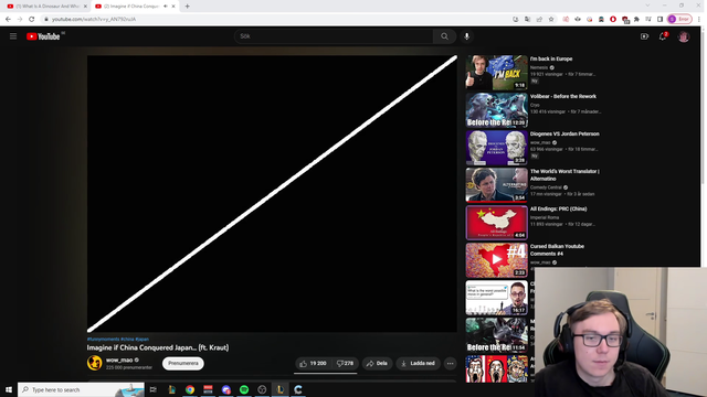 League forsen having the dumbest take about history