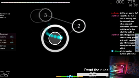 14 yr old #2 Osu player goes full crackhead mode