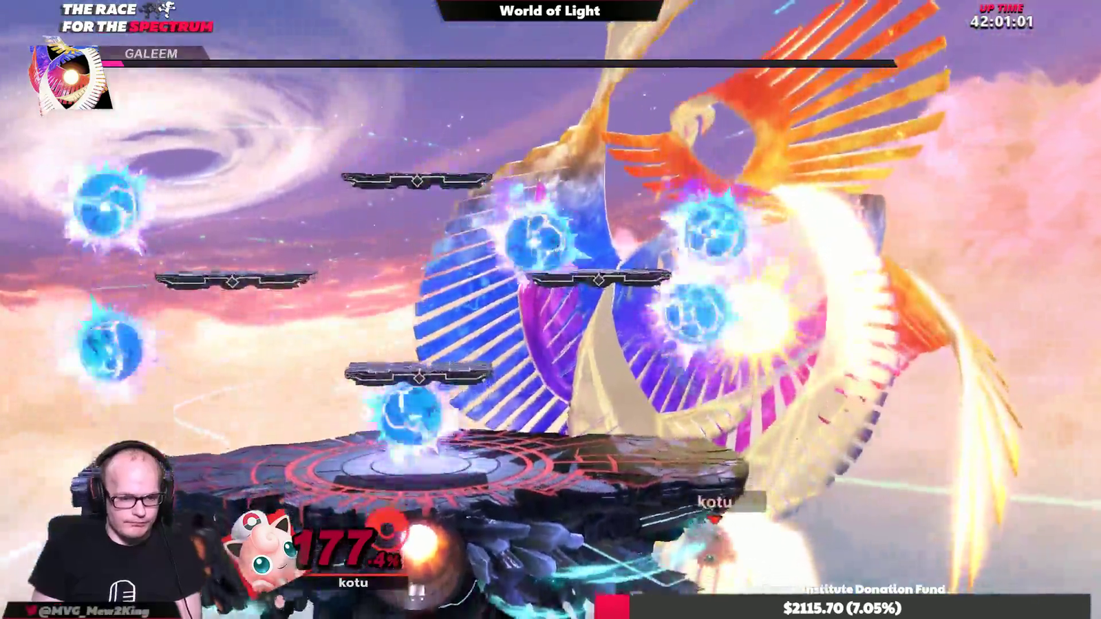 M2K beats Smash Ultimate's Final boss HM without Spirits after a 4+hour grind