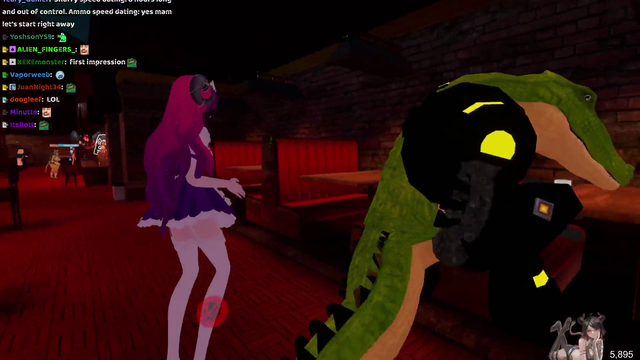Amouranth's first VRChat Date