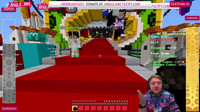 Martyn breaks down in tears reading donations during the Jingle Jam