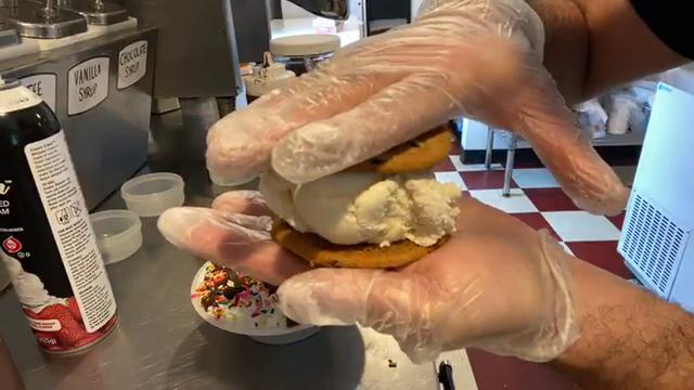 IceCreamPosse creates the ice cream cookie sundae