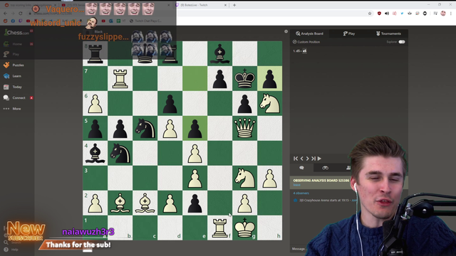 Ludwig goes for the mate in 2