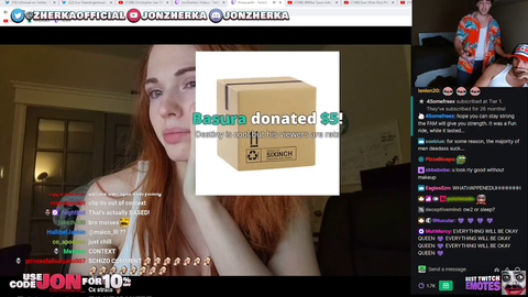 Amouranth's internet goes out and door is seen opening right before...