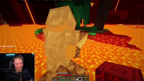 Two idiots walk into the nether, here's the joke: