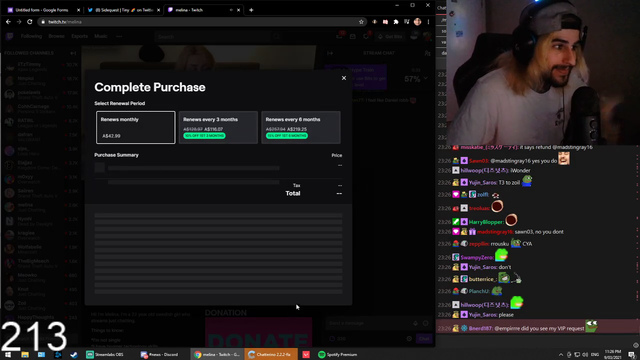 Empirrre - Tier 3 subs to melina then immediately refunds it