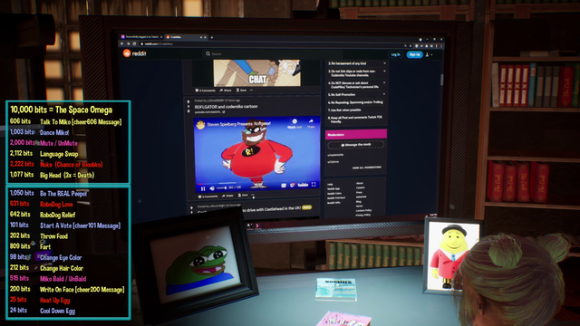 CodeMiko - Miko watches the RoflGator cartoon opening