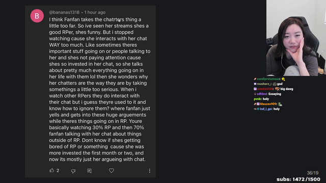 sanest complaint from an RP viewer