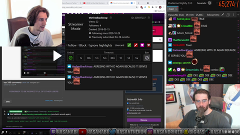 XQC taking in refugees from Hasan's chat