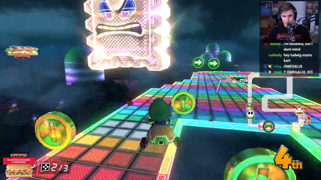 Ludwig sucks at Mario kart