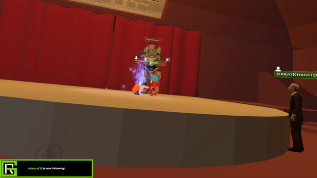 The Grand Master is pissed, raging with anger grunts out a mighty roar...