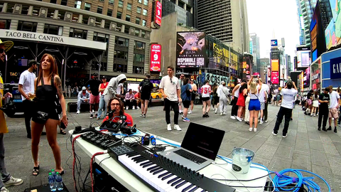 Police tells Marc Rebillet to get out of Times Square