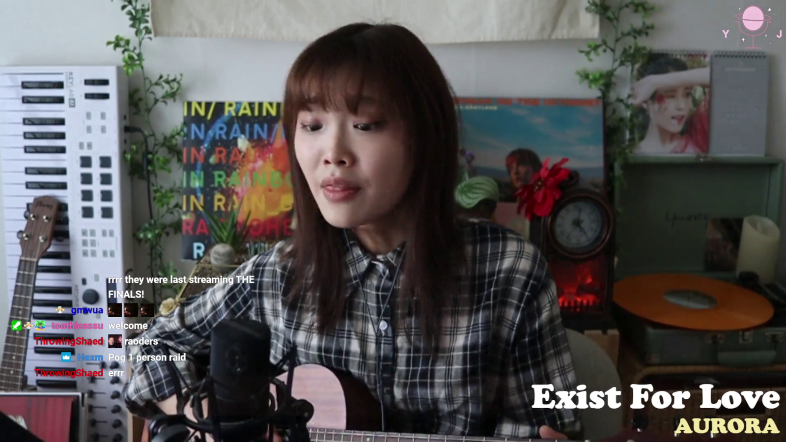 Singing a bit of Exist for Love