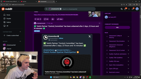 xQc Questions If Twitch is Waiting for Something Bad to Happen Before Taking Moderation Seriously