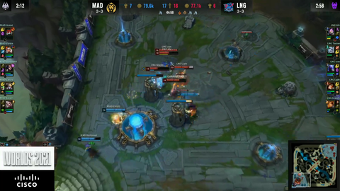 Crazy ending at worlds between MAD and LNG!