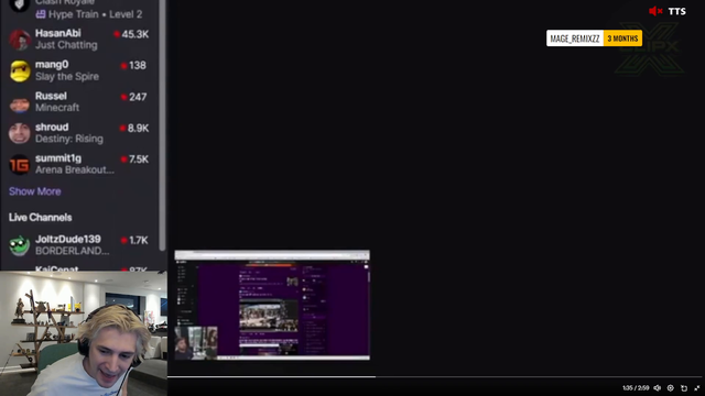 XQC on Mizkif's BAN
