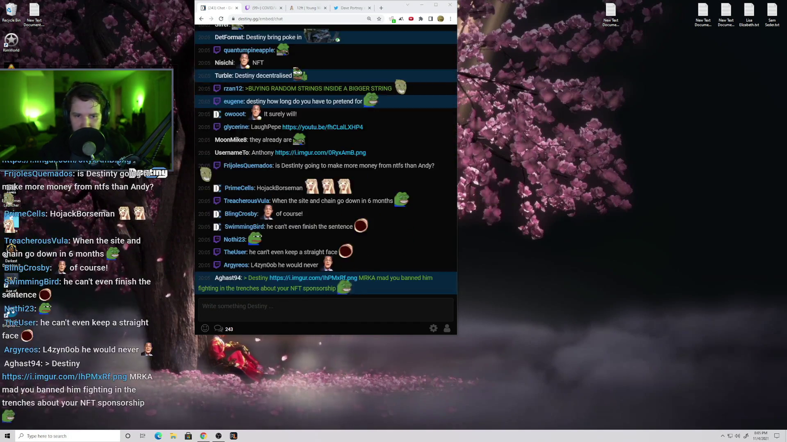 Destiny on "selling out" after the NFT scam sponsor
